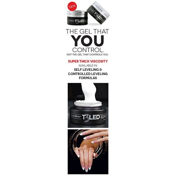 Cuccio ProT3 LED/UV Controlled Leveling 1oz. White 6951