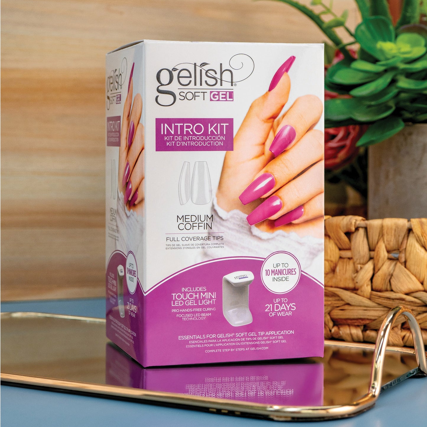 Gelish Soft Gel Intro Kit Medium Coffin 1270002