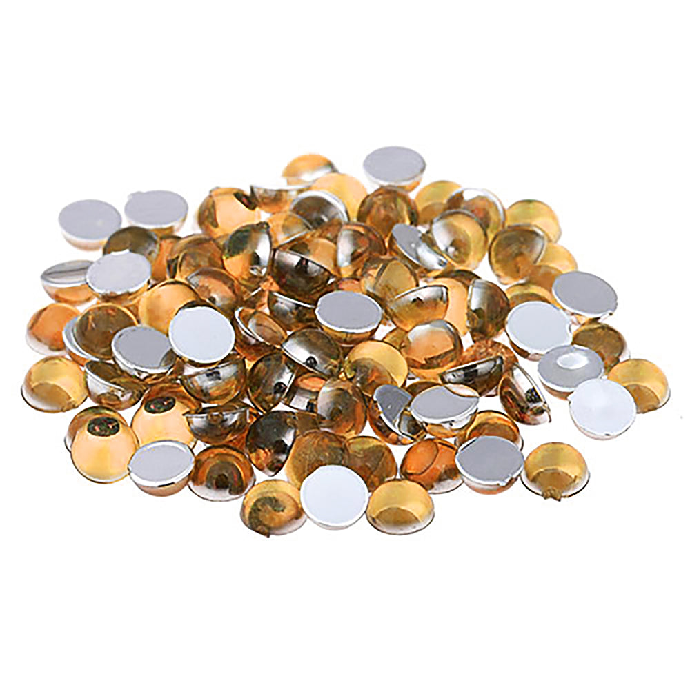 Artistic Gems Round Rhinestone 144ct - Gold 00103