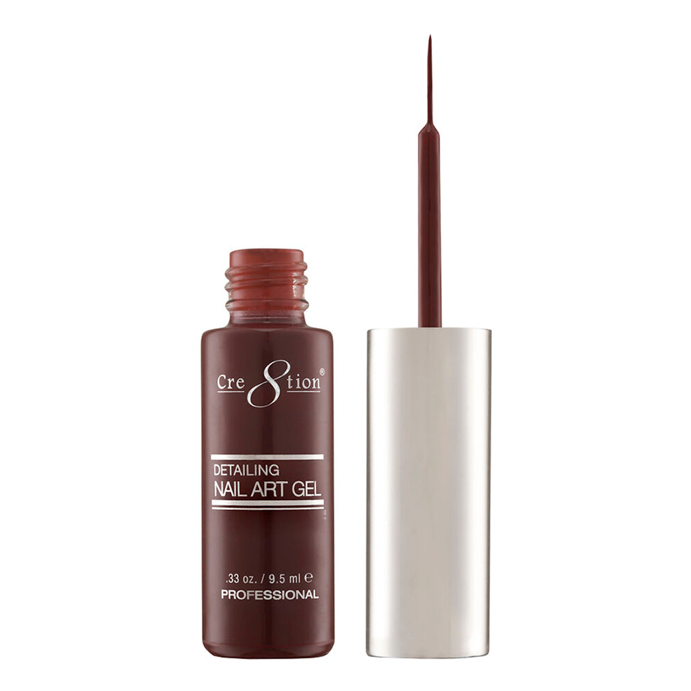 Cre8tion Detailing Nail Art Gel 0.33 oz - 15 Brown 0916-1250