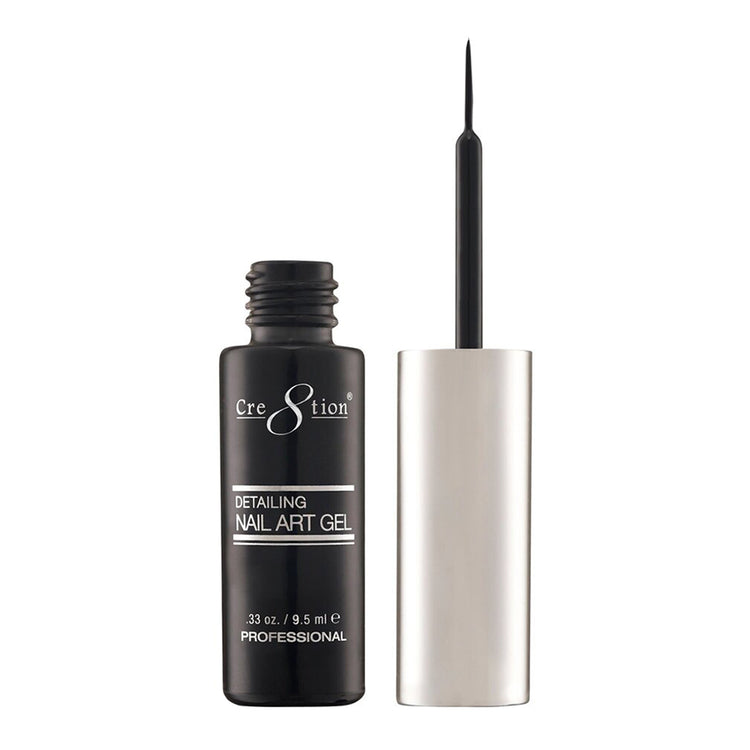 Cre8tion Detailing Nail Art Gel 0.33 oz - 01 Black 0916-1236