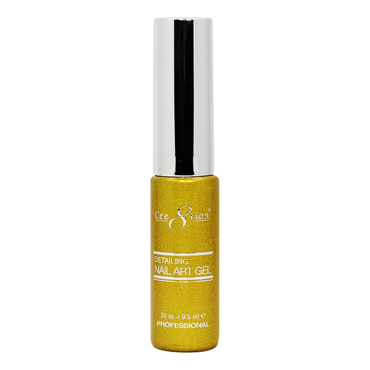 Cre8tion Detailing Nail Art Gel 0.33oz -26 Gold Glitter 1261