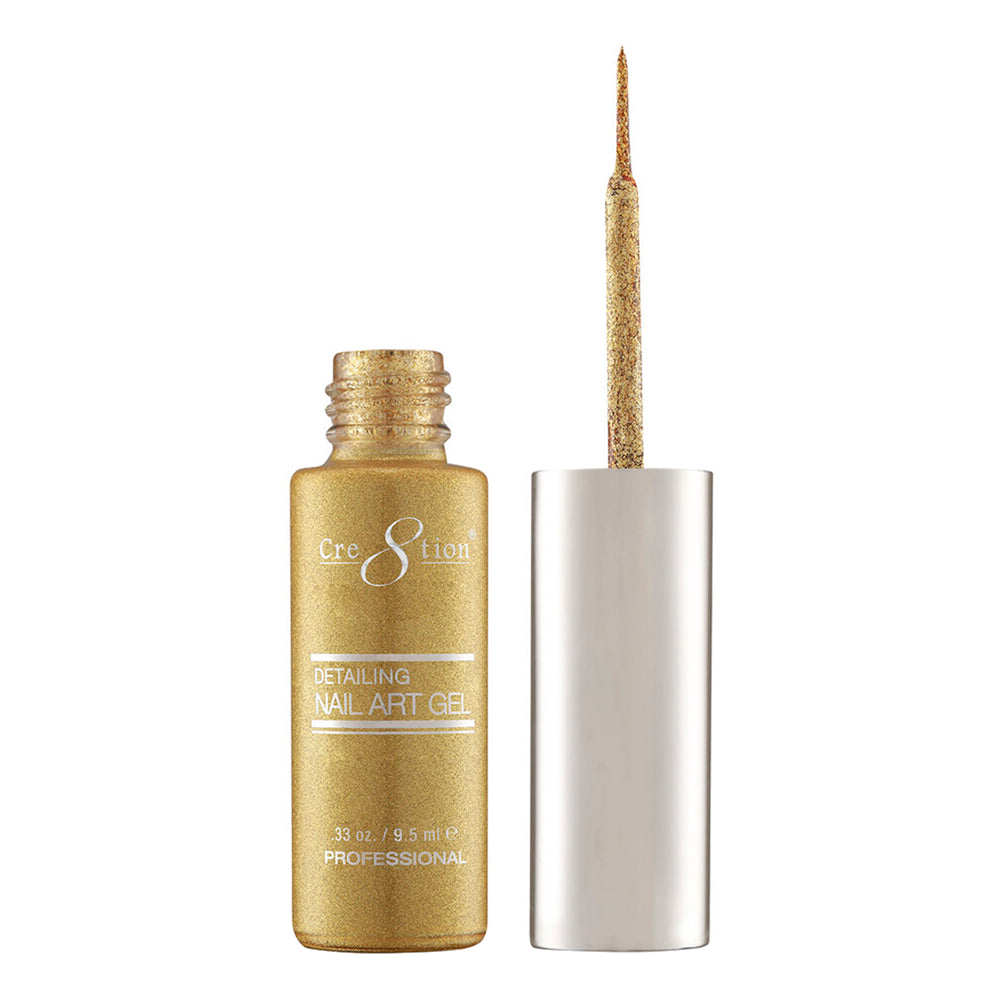Cre8tion Detailing Nail Art Gel 0.33oz #31 Gold Platinum 2
