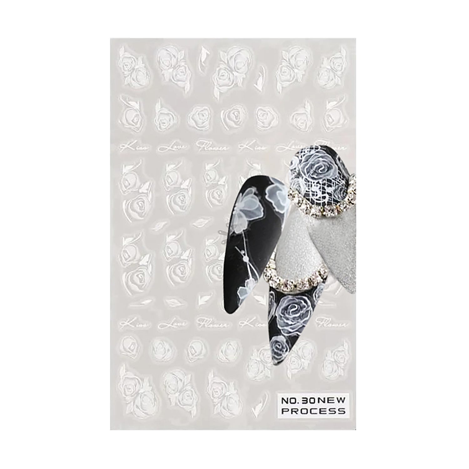 3D Nail Art Stickers Airbrush Gradient Effect 03020