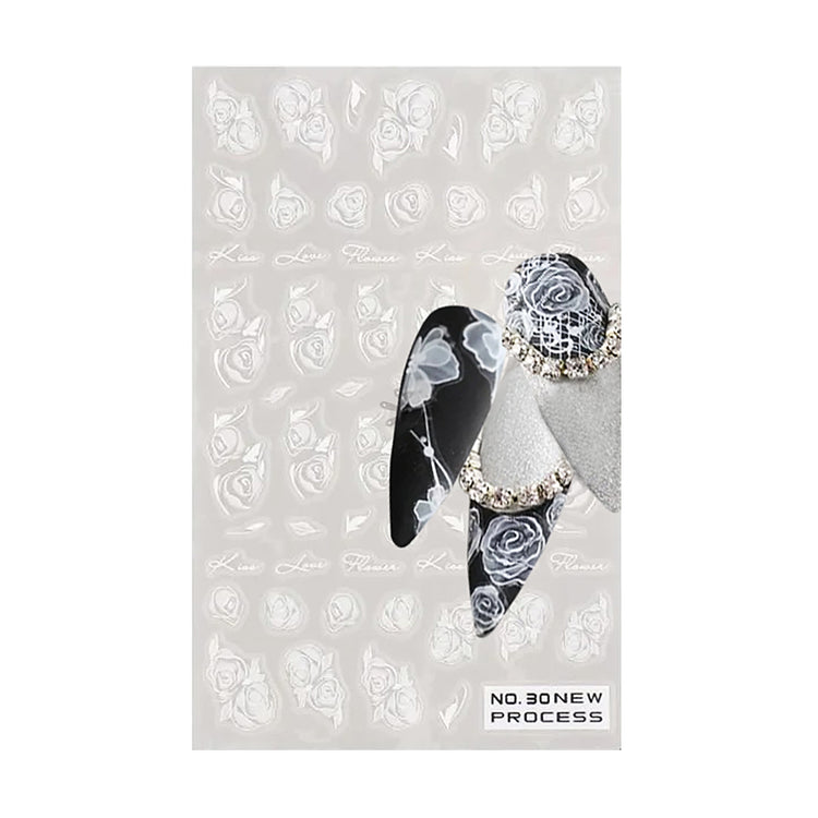 3D Nail Art Stickers Airbrush Gradient Effect 03020