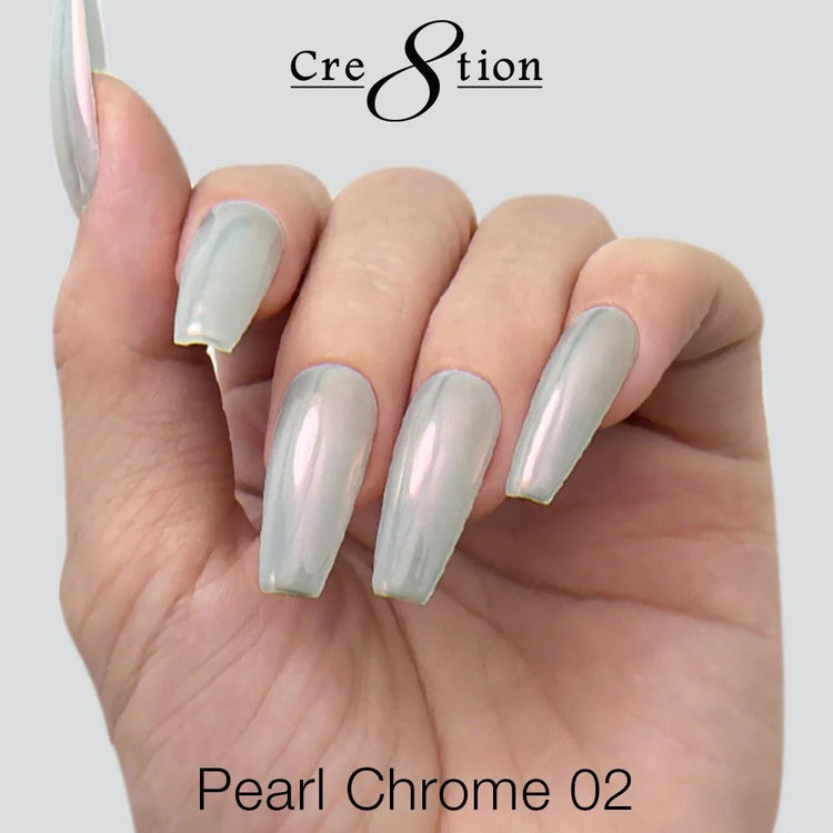 Cre8tion Nail Art Effect Pearl Chrome 1g #2 1101-1300