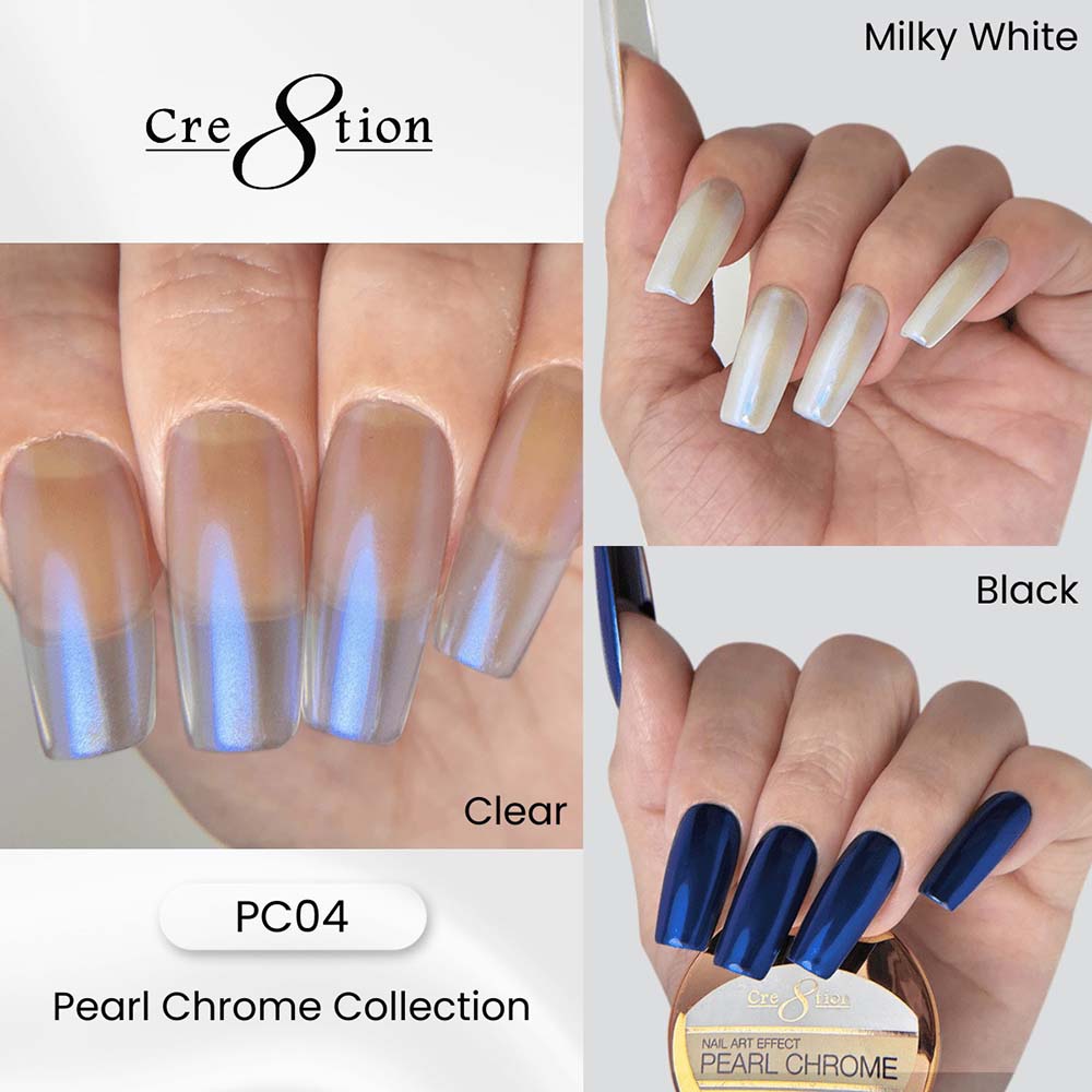 Cre8tion Nail Art Effect Pearl Chrome 1g #4 1101-1302