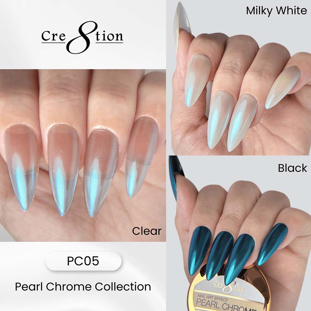 Cre8tion Nail Art Effect Pearl Chrome 1g #5 1101-1303