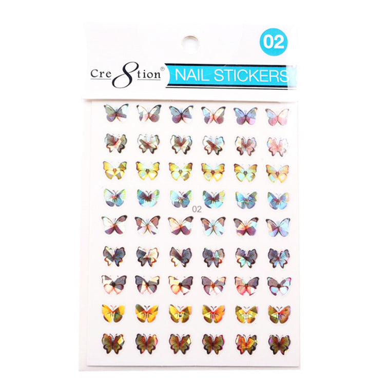 Cre8tion Nail Art Sticker Butterfly 02 1101-1110