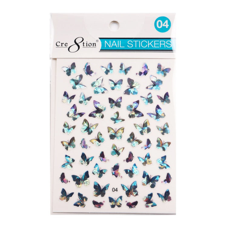 Cre8tion Nail Art Sticker Butterfly 04 1101-1112
