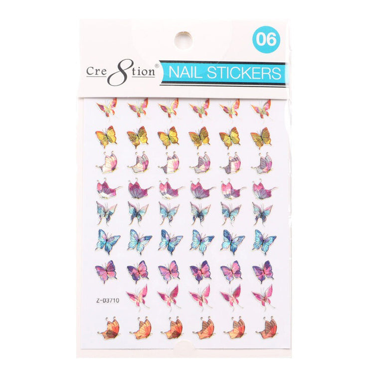 Cre8tion Nail Art Sticker Butterfly 06 1101-1114