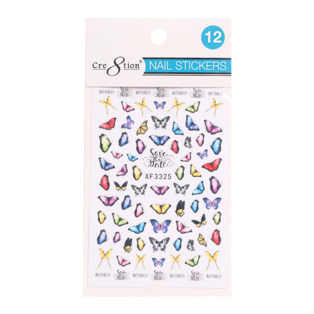Cre8tion Nail Art Sticker Butterfly 12 1101-1123