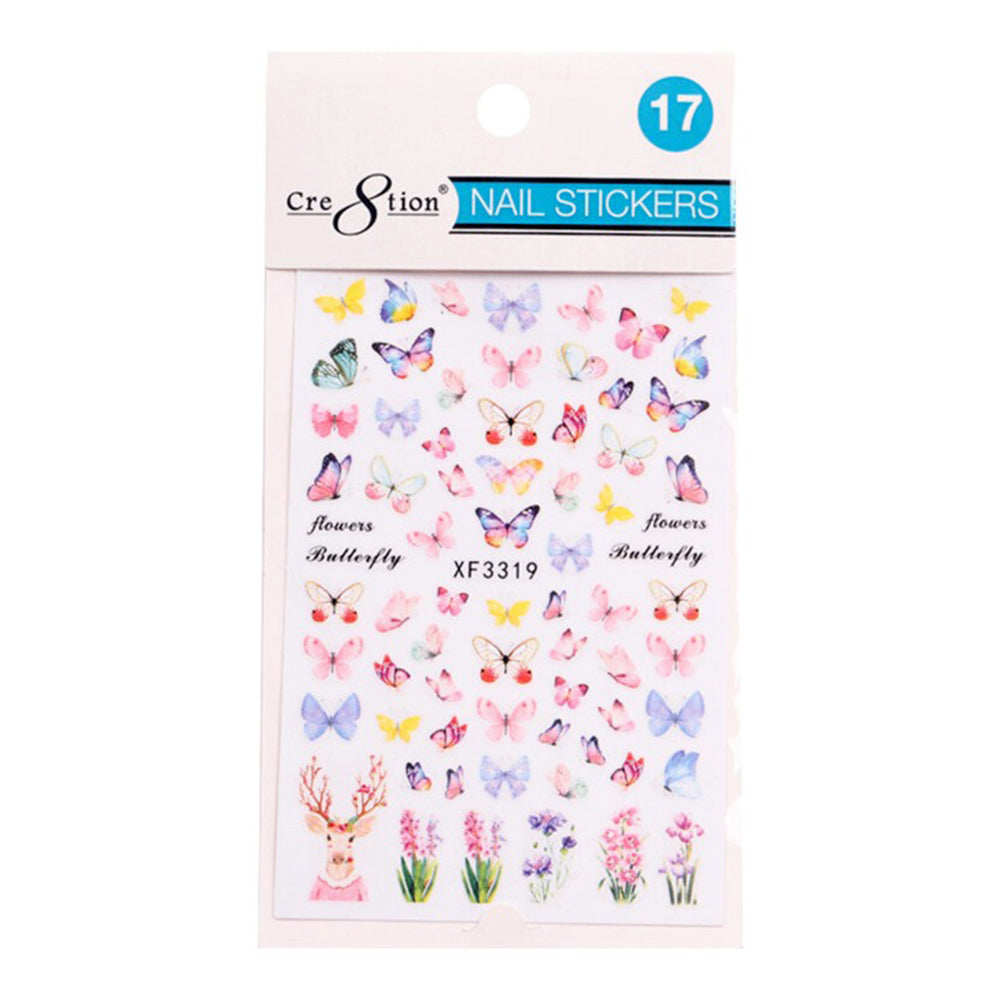 Cre8tion Nail Art Sticker Butterfly 17 1101-1128