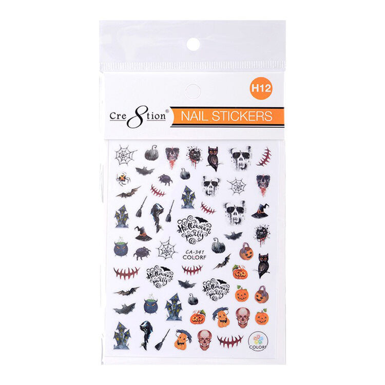 Cre8tion Nail Art Sticker Halloween H12 1101-1157