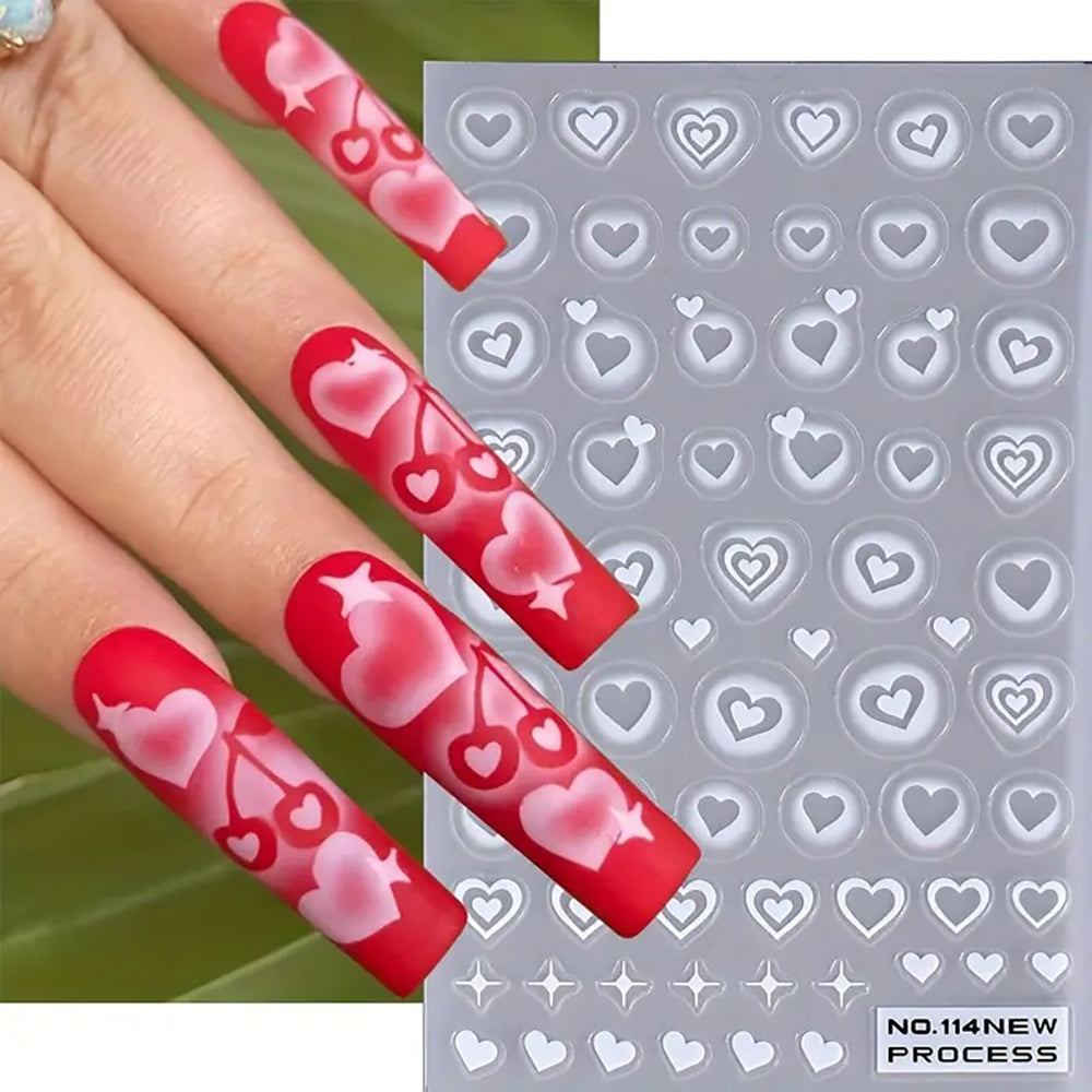 3D Nail Art Stickers Airbrush Gradient Effect 11420