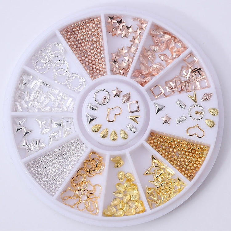 Rhinestone 3D Nail Art Decoration In Wheel #40436