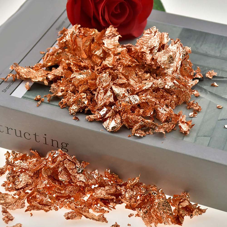 Paper Foil Flake 3g Rose Gold 45139