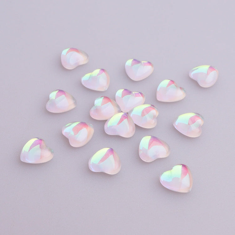 VDD Rhinestone Pearl Heart Shape 8mm 28g 65123