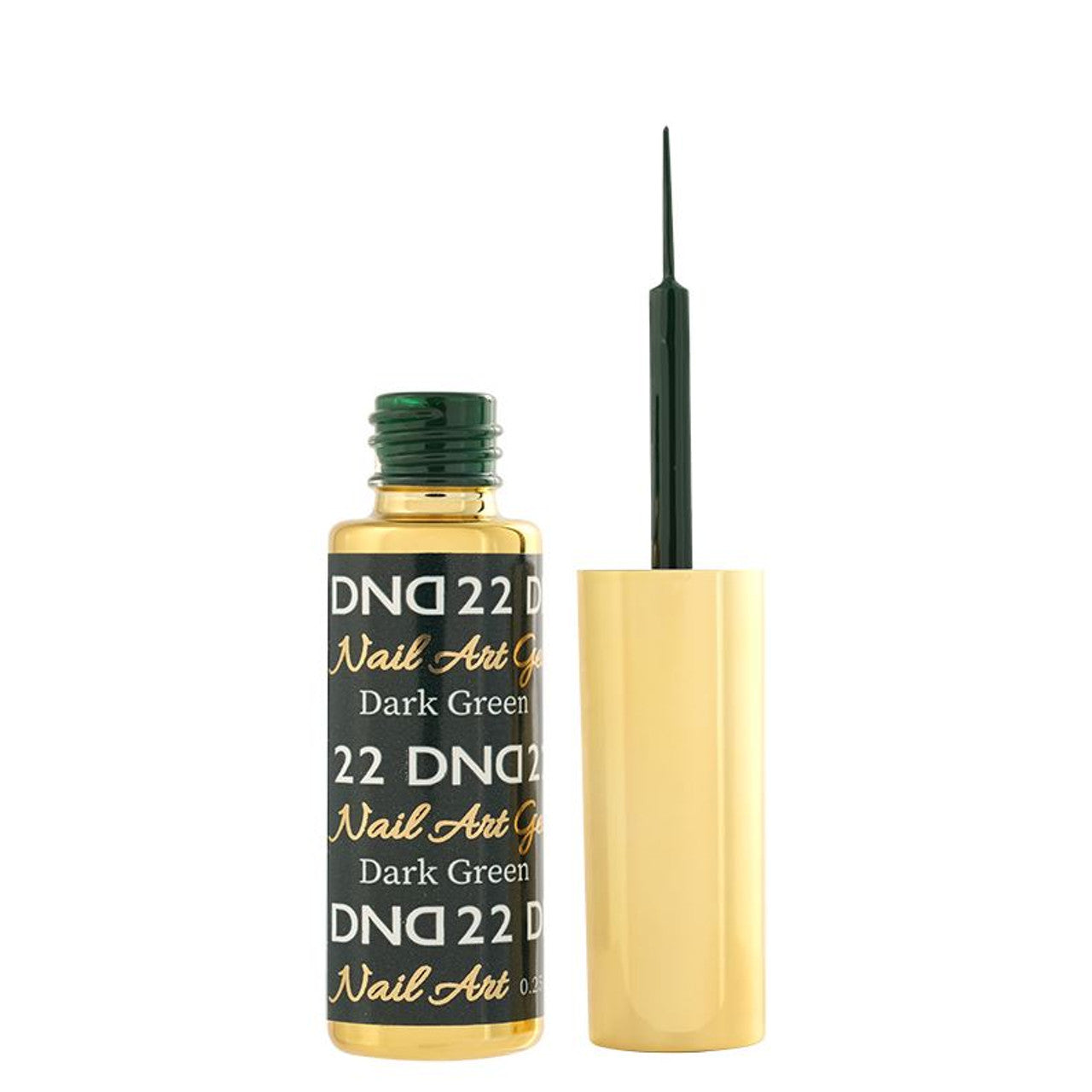 DND Nail Art Gel 0.25 fl oz/9 ml - Dark Green DND22