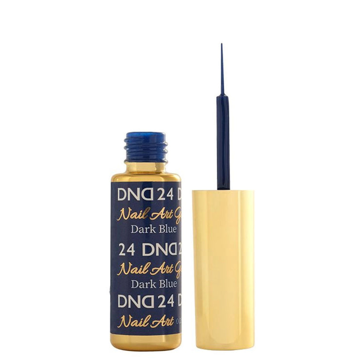 DND Nail Art Gel 0.25 fl oz/9 ml - Dark Blue DND24