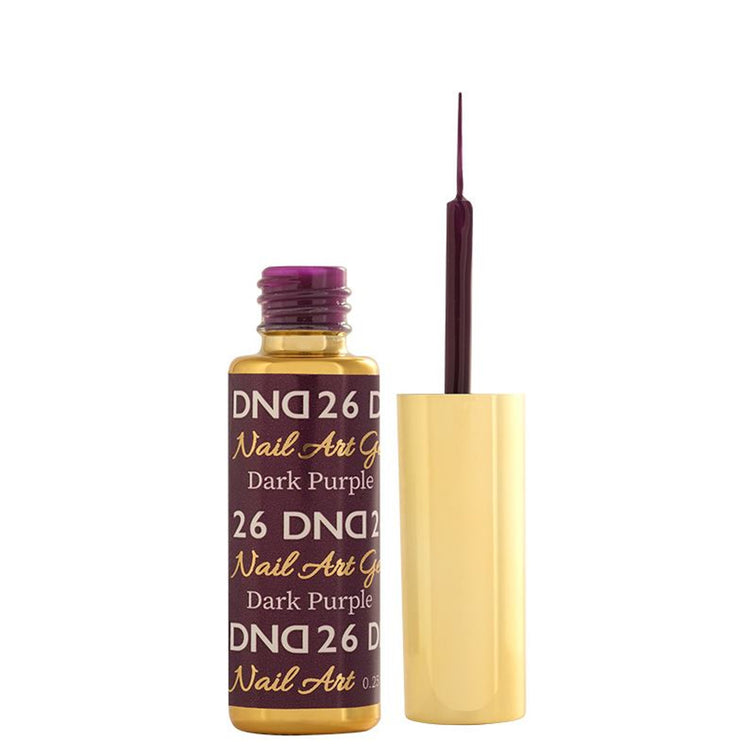 DND Nail Art Gel 0.25 fl oz/9 ml - Dark Purple DND26