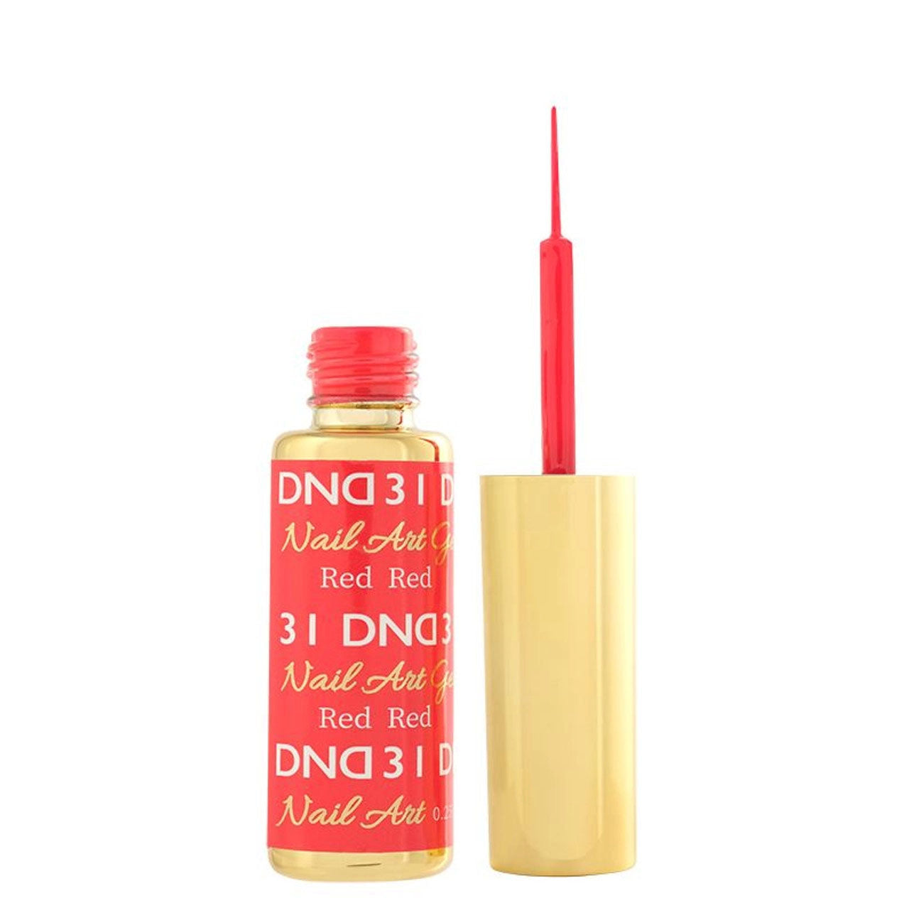 DND Nail Art Gel 0.25 fl oz/9 ml - Red Red DND31