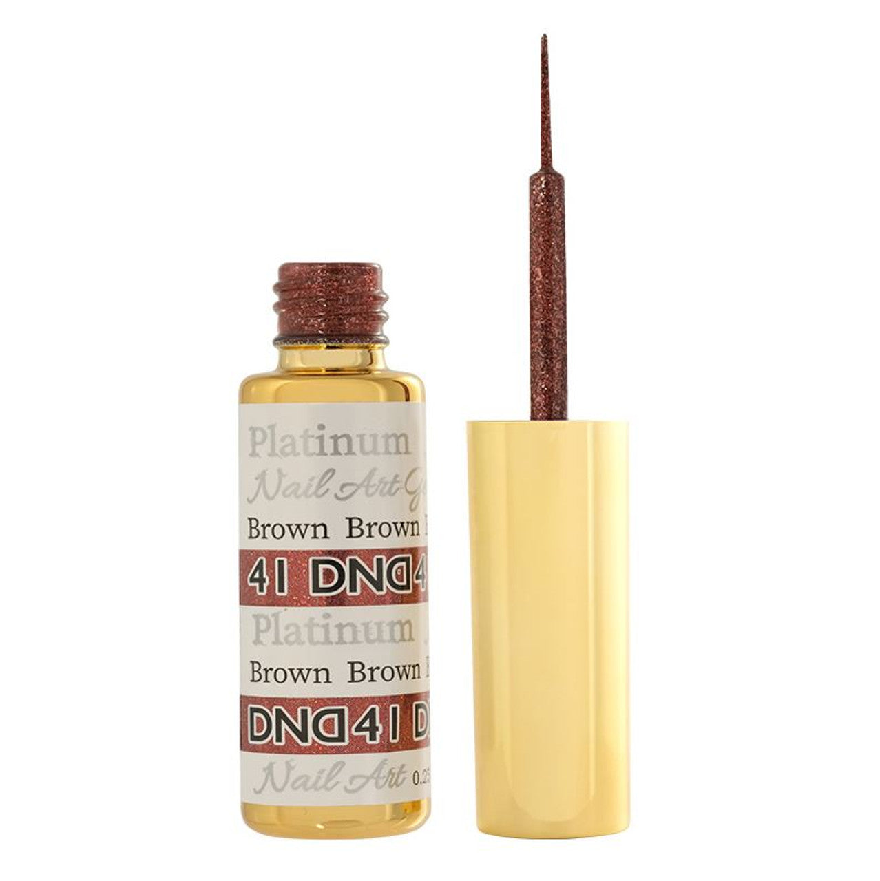 DND Nail Art Gel 0.25 fl oz/9 ml - Platinum Brown DND41