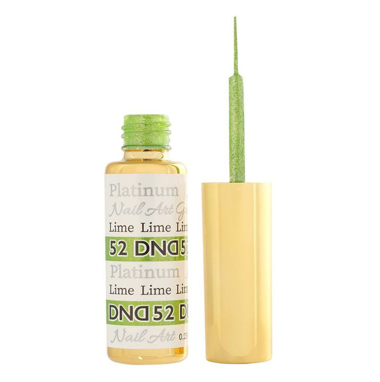 DND Nail Art Gel 0.25 fl oz/9 ml - Platinum Lime DND52