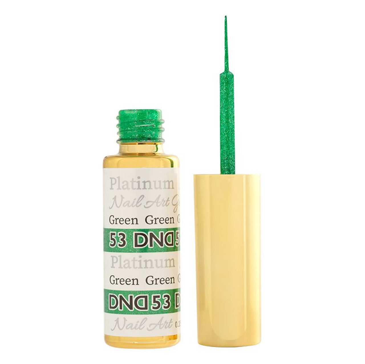 DND Nail Art Gel 0.25 fl oz/9 ml - Platinum Green DND53