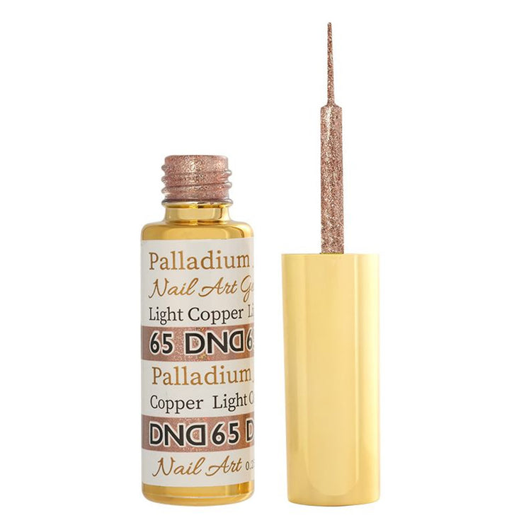 DND Nail Art Gel 0.25 oz/9ml - Palladium Light Copper DND65