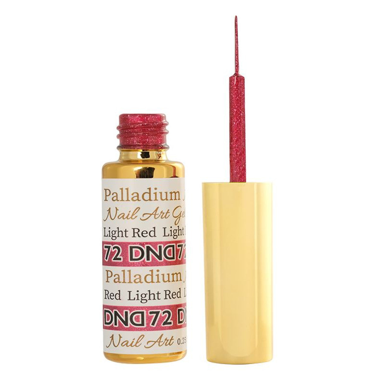 DND Nail Art Gel 0.25 fl oz/9ml - Palladium Light Red DND72