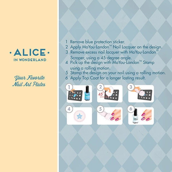 MoYou Nail Art Plate Collection Alice 04 #MPALI04