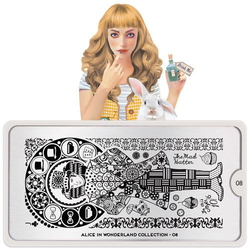 MoYou Nail Art Plate Collection Alice 08 #MPALI08