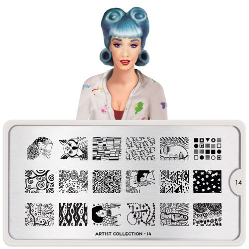 MoYou Nail Art Plate Collection Artist 14 #MPART14