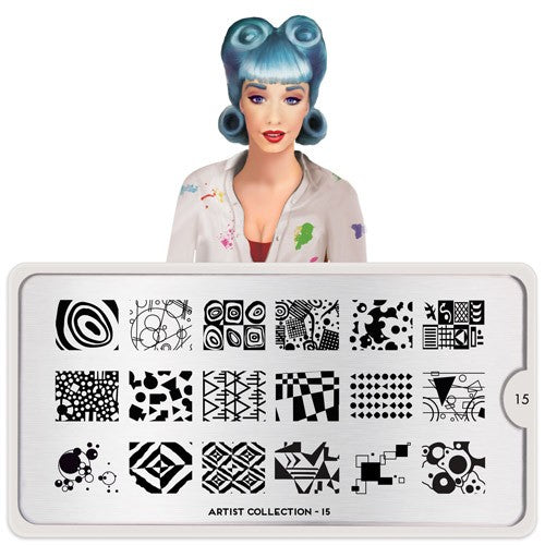MoYou Nail Art Plate Collection Artist 15 #MPART15