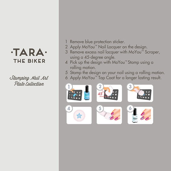 MoYou Nail Art Plate Collection Biker 07 #MPBIK07
