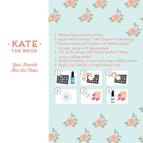 MoYou Nail Art Plate Collection Bridal 04 #MPBRI04