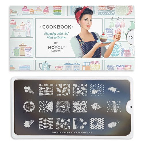 MoYou Nail Art Plate Collection Cookbook 10 #MPCOO10