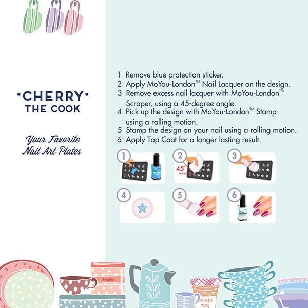 MoYou Nail Art Plate Collection Cookbook 14 #MPCOO14