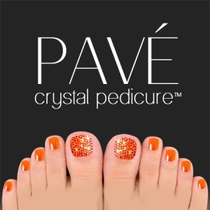 Pave Crystal Pedicure Mini Kit, 8pcs - Sun