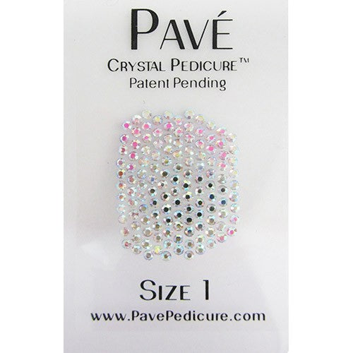 Pave Crystal Pedicure Mini Kit, 8pcs - Crystal AB