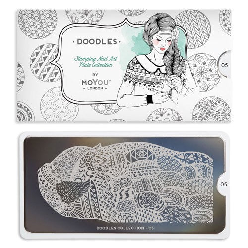 MoYou Nail Art Plate Collection Doodles 05 #MPDOO05