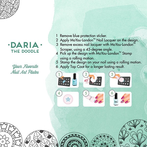 MoYou Nail Art Plate Collection Doodles 07 #MPDOO07