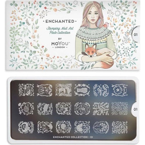 MoYou Nail Art Plate Collection Enchanted 01 #MPENC01