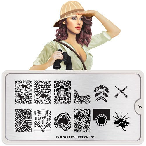 MoYou Nail Art Plate Collection Explorer 06 #MPEXP06