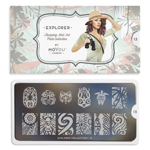 MoYou Nail Art Plate Collection Explorer 15 #MPEXP15