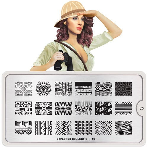 MoYou Nail Art Plate Collection Explorer 25 #MPEXP25