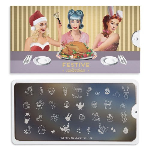 MoYou Nail Art Plate Collection Festive 10 #MPFES10