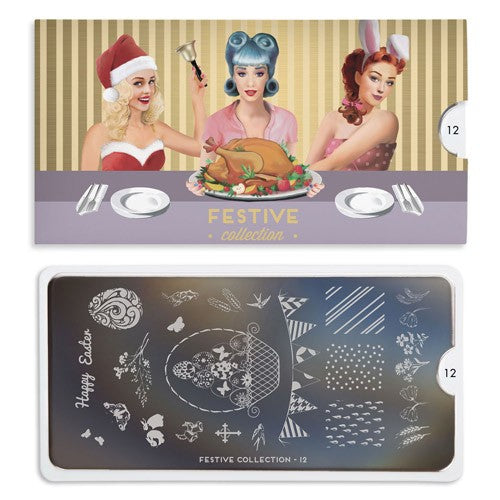 MoYou Nail Art Plate Collection Festive 12 #MPFES12