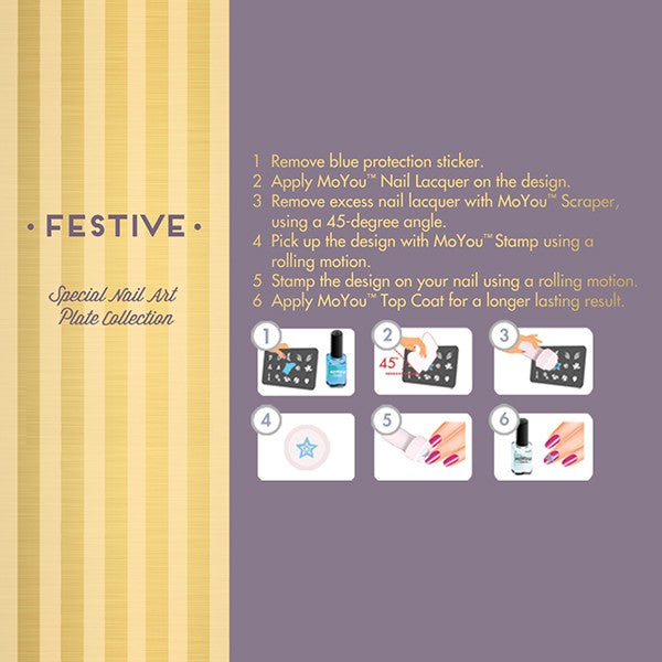 MoYou Nail Art Plate Collection Festive 12 #MPFES12